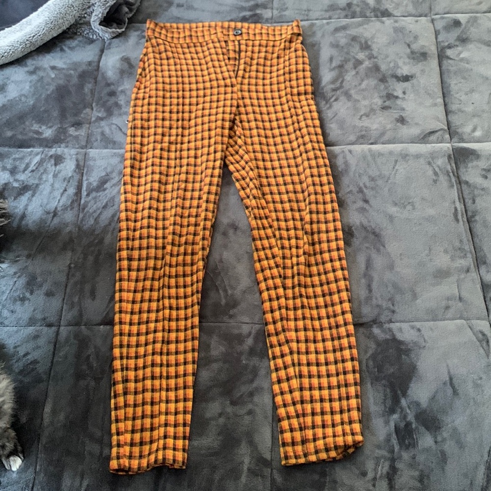 Free People plaid pants